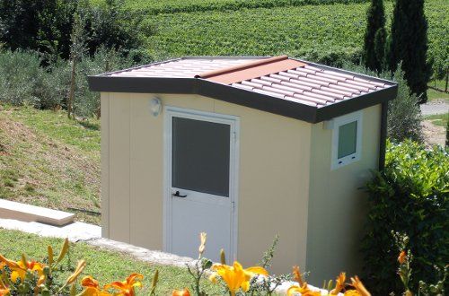 Bagno prefabbricato con ottime finiture a basso impatto ambientale