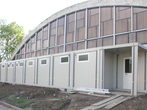 Spogliatoi sportivi prefabbricati per palestra coperta